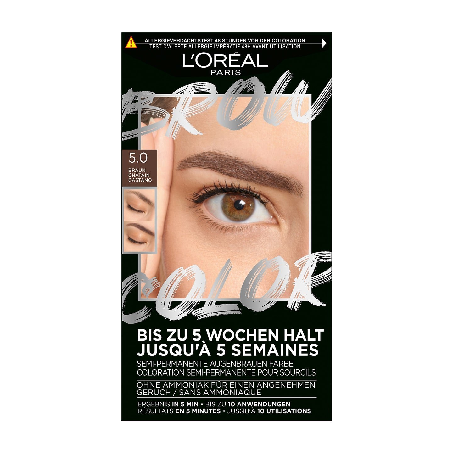 Brow Color 5.0 Braun - Verpackung Vorderansicht